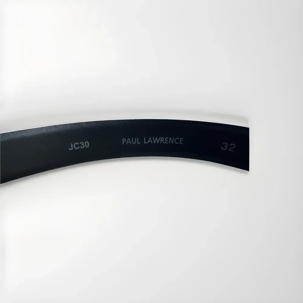 Paul Laurence Dark Brown Men's Italian Leather Belt Size 32 Made In Italy